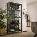 Zijlstra Vitrinekast Rift Metal 2 deuren / Gunmetal