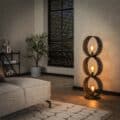 Zijlstra Vloerlamp Ring mesh 3-lichts / Charcoal