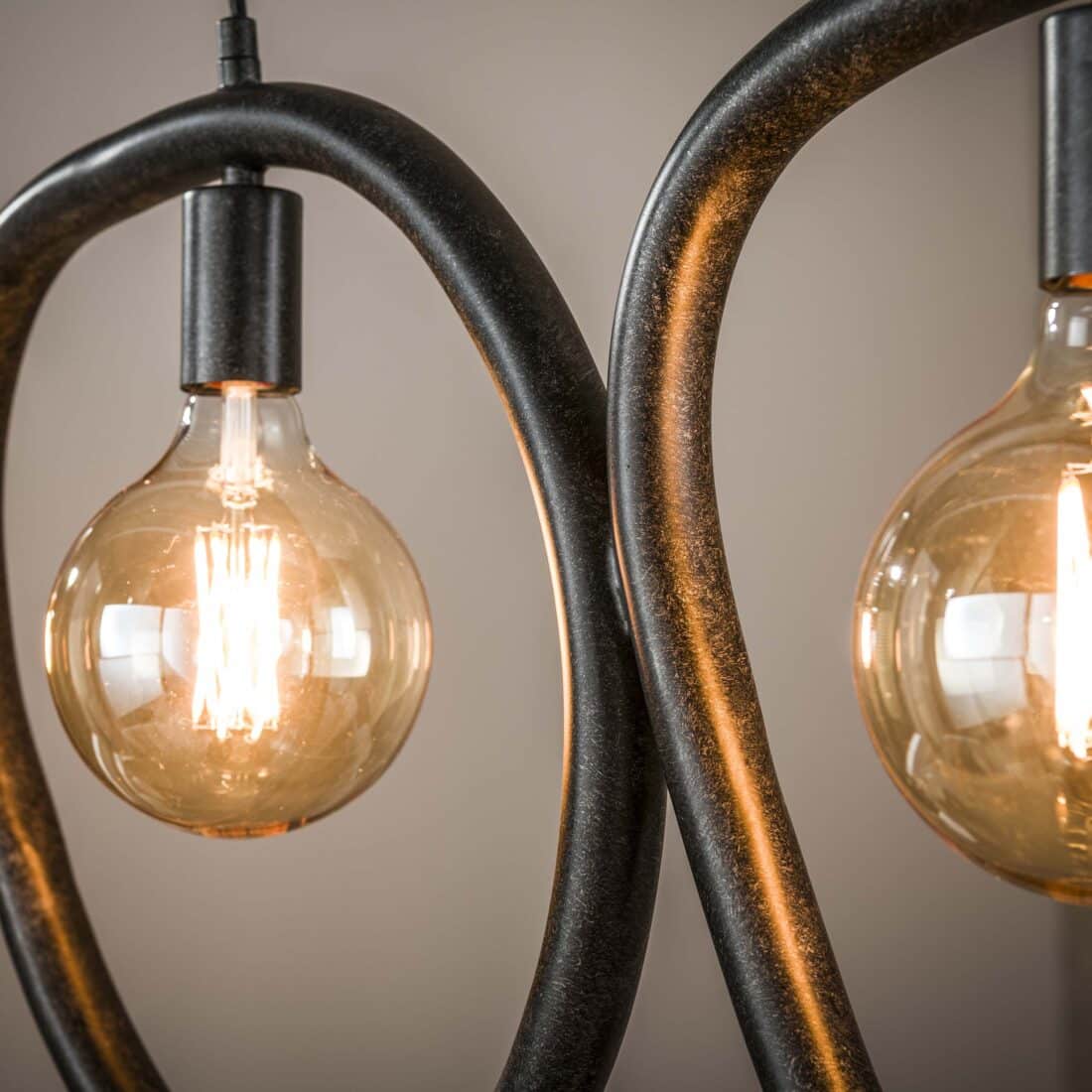 Zijlstra Hanglamp Pebble 4 Lichts Artic Zwart