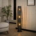 Zijlstra Vloerlamp Cylinder Mesh 3-lichts 120cm / Charcoal