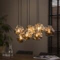 Zijlstra Hanglamp Rock 4+3-lichts / Chroom glas