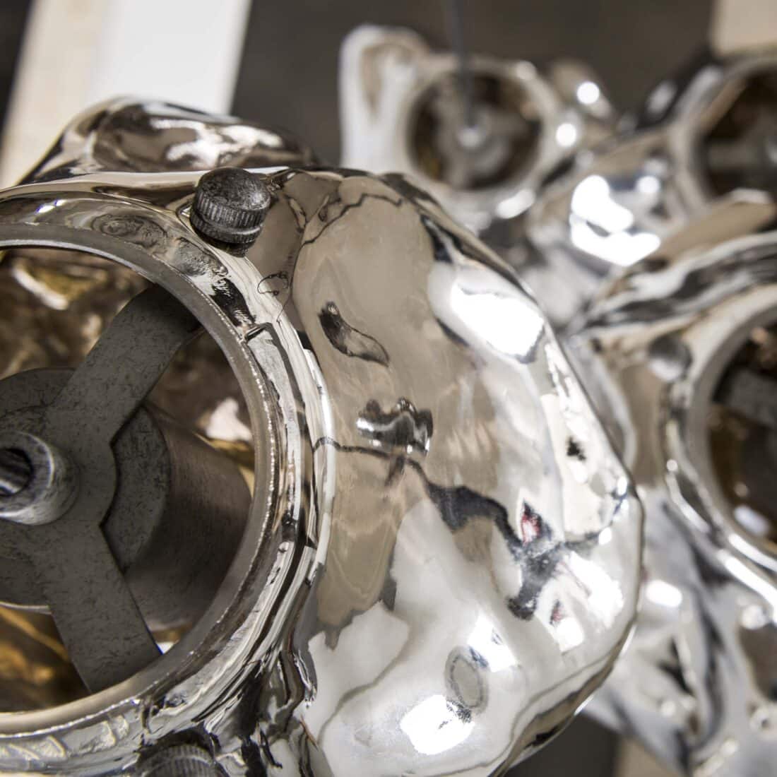 Zijlstra Hanglamp Rock Getrapt 5 Lichts Chroom Glas