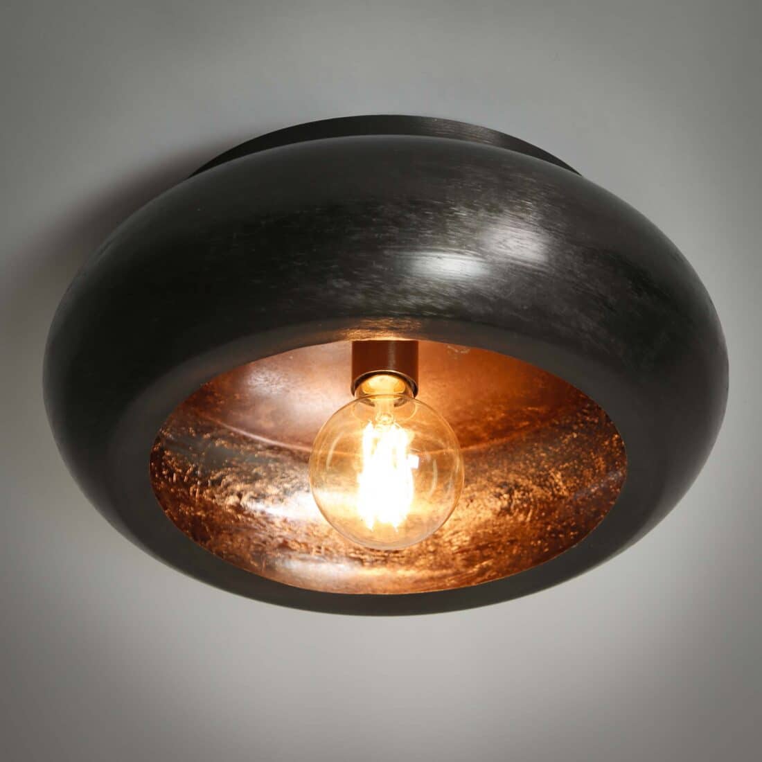 Zijlstra Plafondlamp Sky 1 Lichts 42cm Zwart Nikkel
