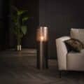 Zijlstra Vloerlamp Cylinder Glow 1-lichts 90cm / Zwart nikkel