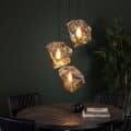 Zijlstra Hanglamp Rock getrapt 3-lichts / Chroom glas