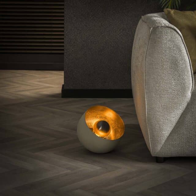 Zijlstra Tafellamp Basket 1 Lichts 28cm Mat Beige