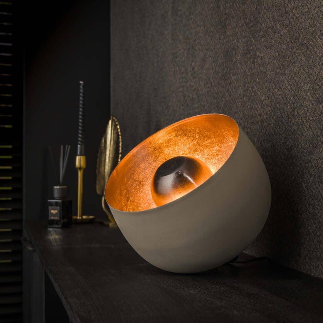 Zijlstra Tafellamp Basket 1 Lichts 28cm Mat Beige