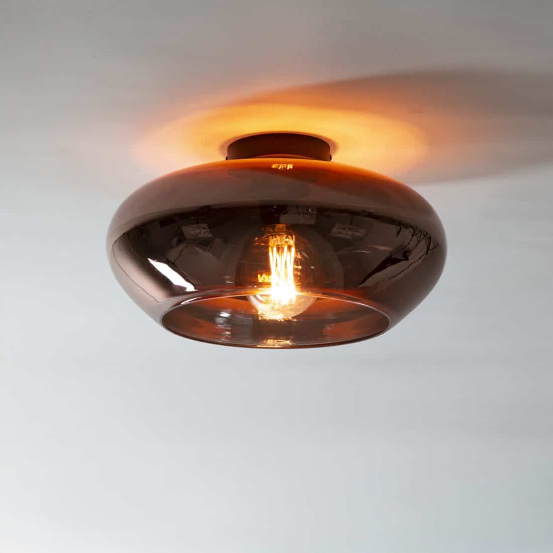 Zijlstra Plafondlamp Elevate 1 Lichts Koper Glas Zijlstra Plafondlamp Elevate 1 Lichts Koper Glas