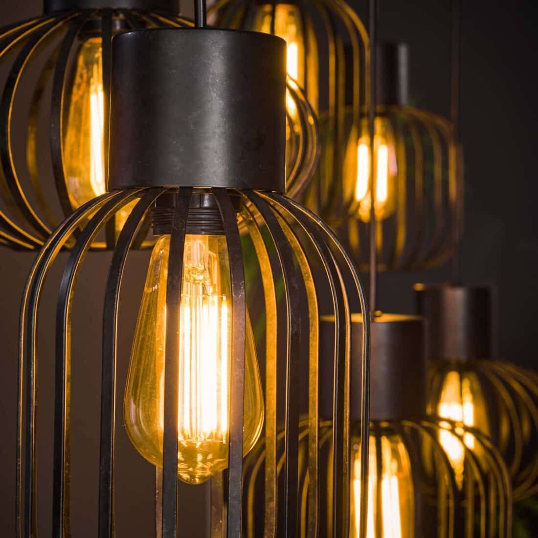 Zijlstra Hanglamp Mix Metal 3 3 Lichts Charcoal