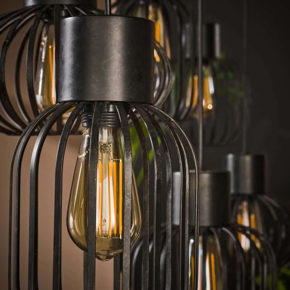 Zijlstra Hanglamp Mix Metal 3 3 Lichts Charcoal