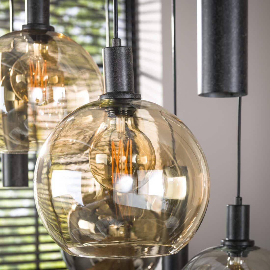 Zijlstra Hanglamp Sfera Tricolore 5 4 Lichts Artic Zwart