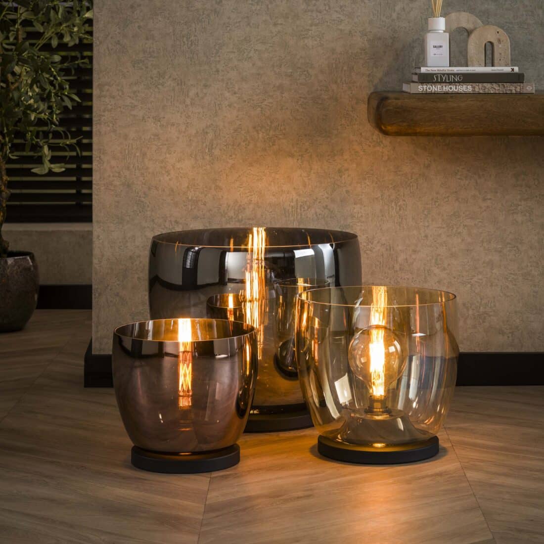 Zijlstra Vloerlamp Up L 1 Lichts Smoke Grey Glas