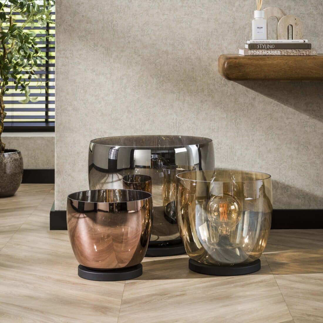 Zijlstra Vloerlamp Up L 1 Lichts Smoke Grey Glas