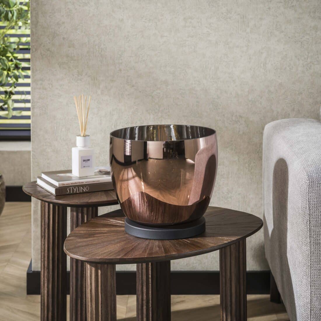 Zijlstra Vloerlamp Up L 1 Lichts Koper Glas