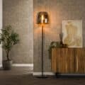 Zijlstra Vloerlamp Drift Glass 1-lichts / Smoke grey glas