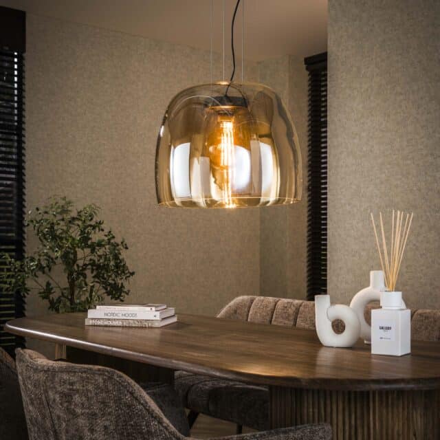 Zijlstra Hanglamp Drift Glass Xl 1 Lichts Amber Glas