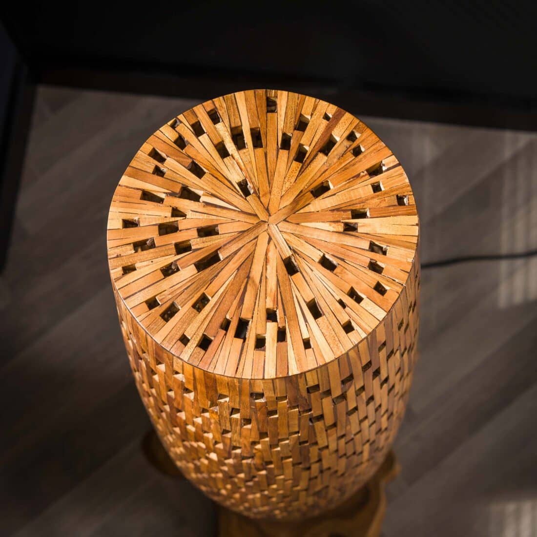 Zijlstra Vloerlamp Bars S 2 Lichts Massief Teak