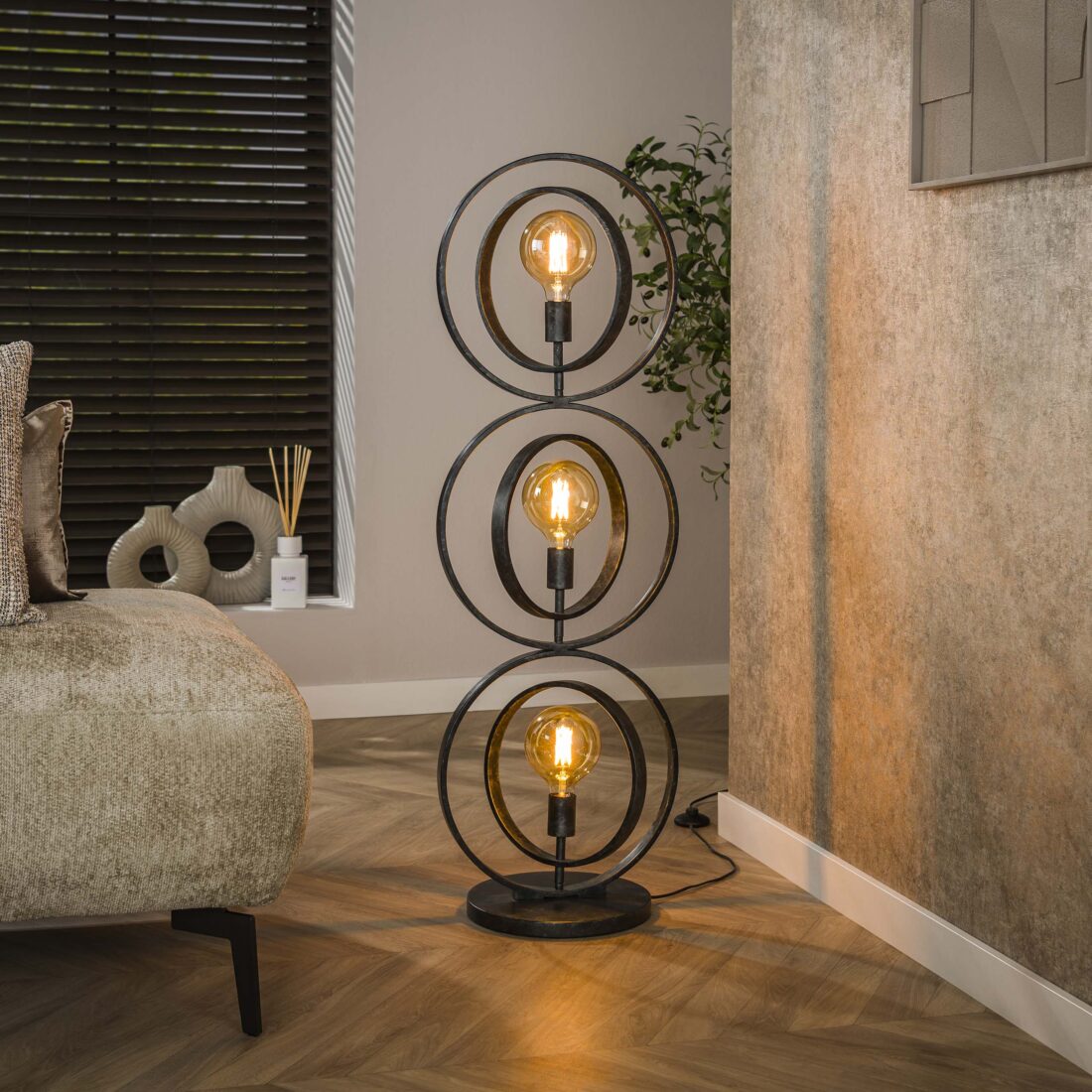 Zijlstra Vloerlamp Turn Around 3 Lichts Charcoal Zijlstra Vloerlamp Turn Around 3 Lichts Charcoal