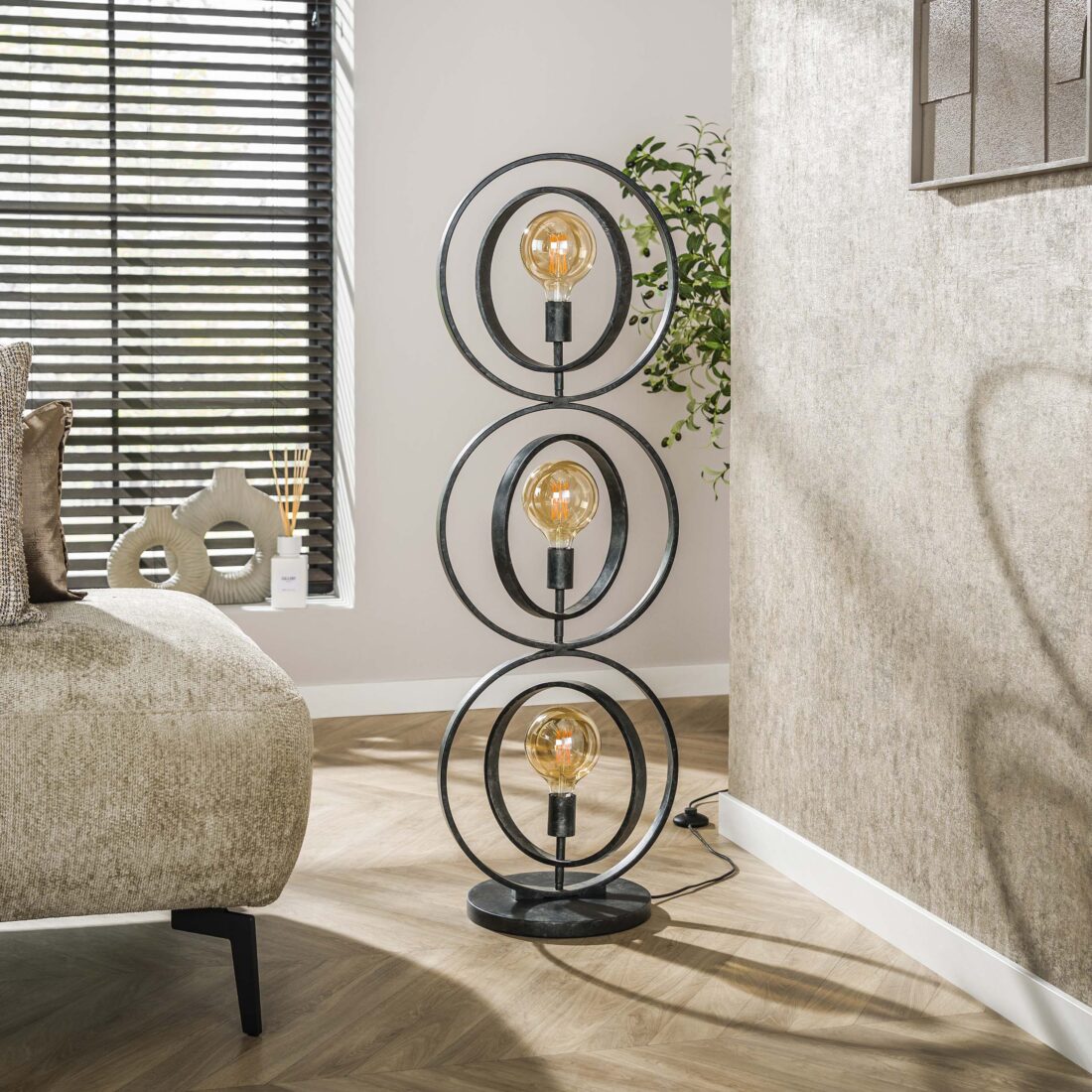 Zijlstra Vloerlamp Turn Around 3 Lichts Charcoal Zijlstra Vloerlamp Turn Around 3 Lichts Charcoal