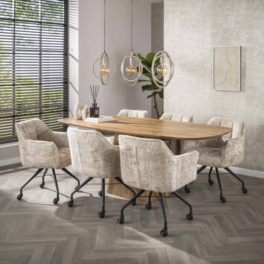 Zijlstra Hanglamp Turn Around 3 Lichts Beige Zijlstra Hanglamp Turn Around 3 Lichts Beige