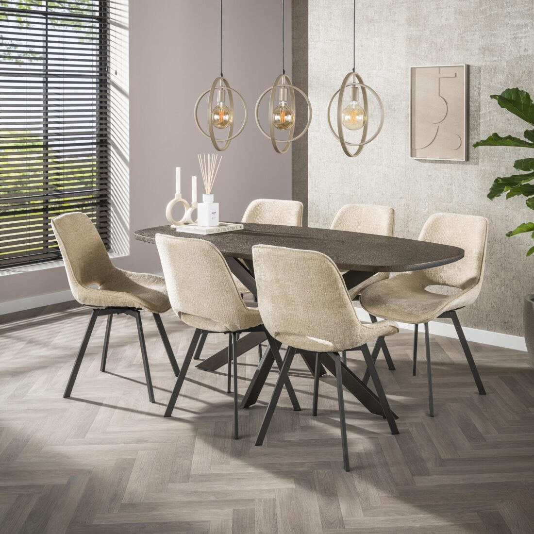 Zijlstra Hanglamp Turn Around 3 Lichts Beige Zijlstra Hanglamp Turn Around 3 Lichts Beige