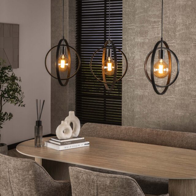 Zijlstra Hanglamp Turn Around 3 Lichts Charcoal