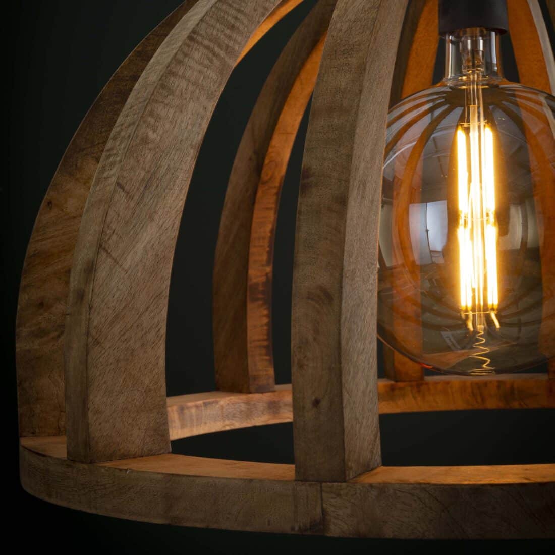 Zijlstra Hanglamp Orba 1 Lichts 60cm Massief Mango