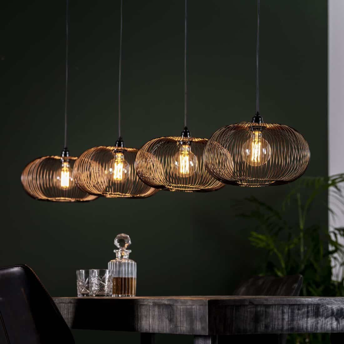 Zijlstra Hanglamp Copper Twist 4 Lichts Zwart Nikkel Zijlstra Hanglamp Copper Twist 4 Lichts Zwart Nikkel