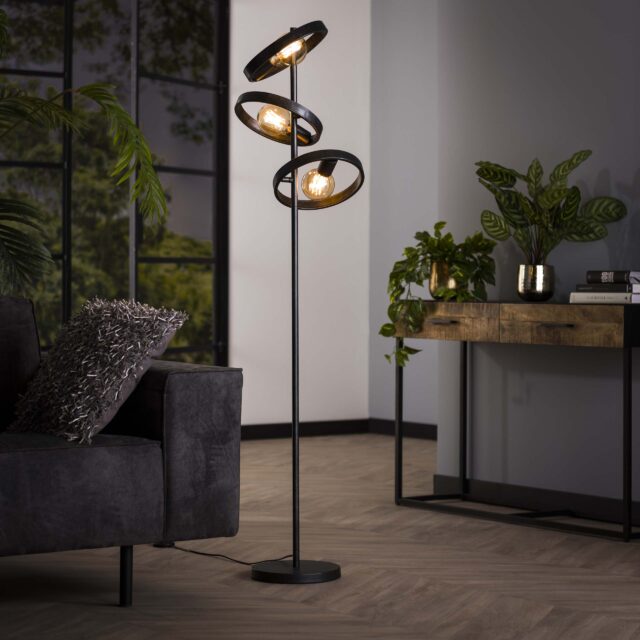 Zijlstra Vloerlamp Hover 3 Lichts Charcoal