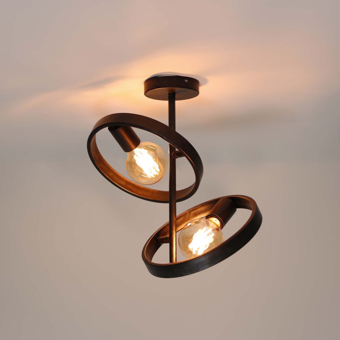 Zijlstra Plafondlamp Hover 2 Lichts Charcoal Zijlstra Plafondlamp Hover 2 Lichts Charcoal