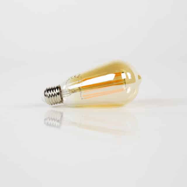 Zijlstra Lichtbron Led St64 Filament Druppel Amber Glas
