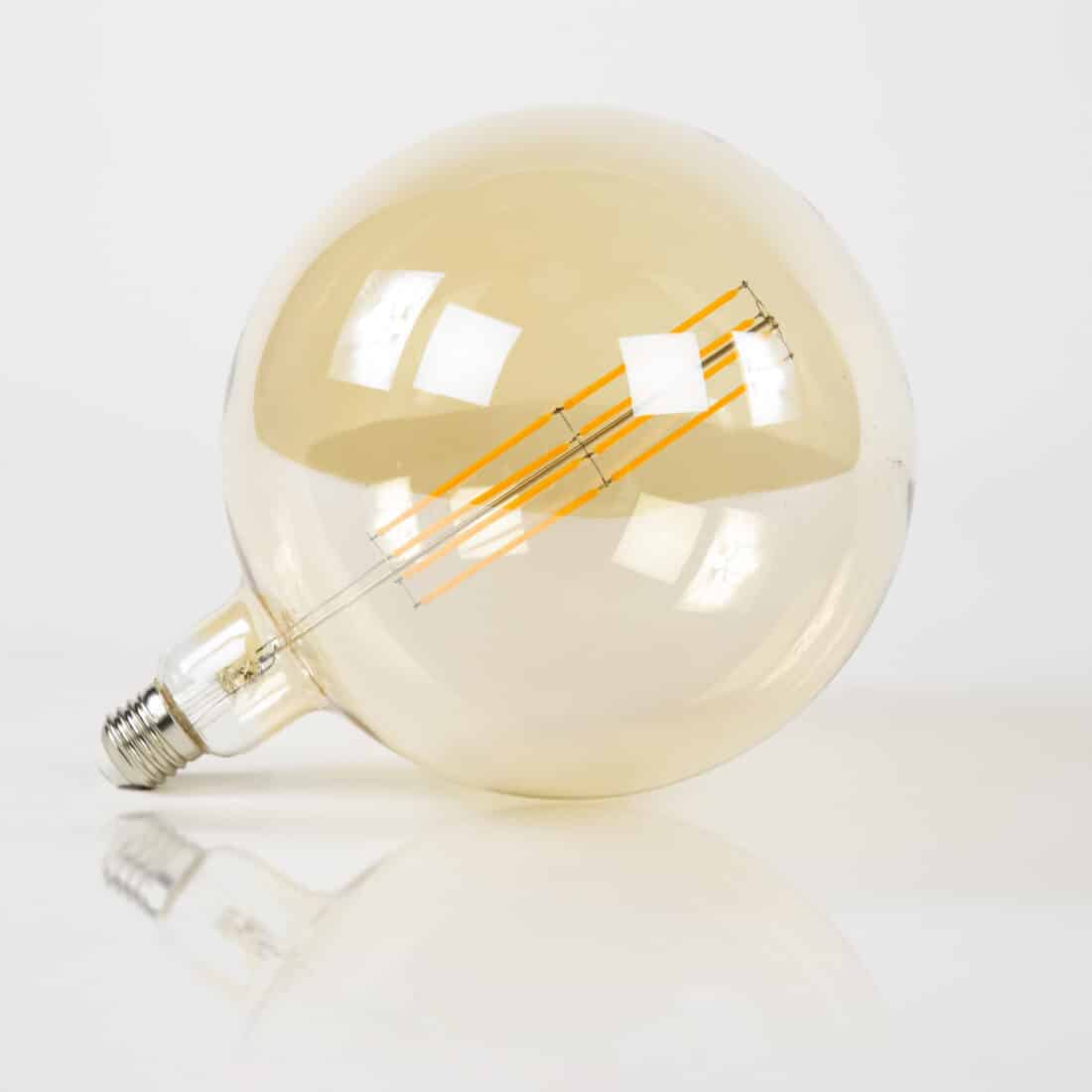 Zijlstra Lichtbron Led G200 Filament Bol 20cm Amber Glas