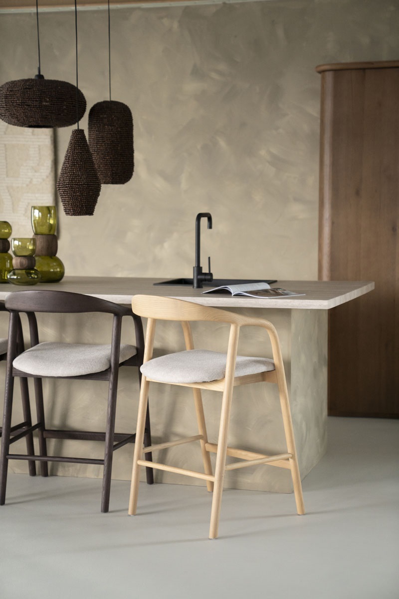 Eleonora barstoel Rayven naturel