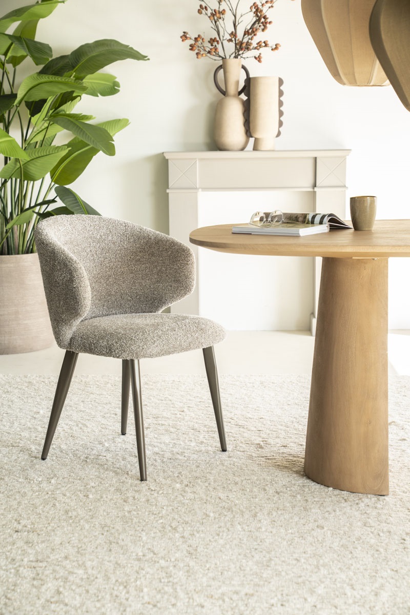 Eleonora eetkamerstoel Mateo taupe Eleonora eetkamerstoel Mateo taupe