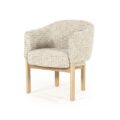 Eleonora eetkamerstoel Micha met arm beige