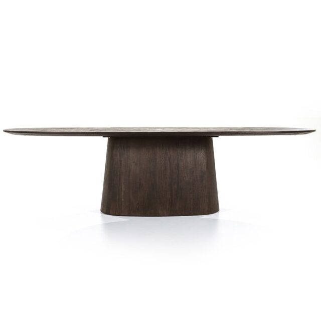 Eleonora eettafel Aron ovaal 300x110x76 cm mangohout bruin