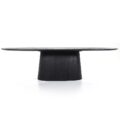 Eleonora eettafel Aron ovaal 300x110x76 cm mangohout zwart