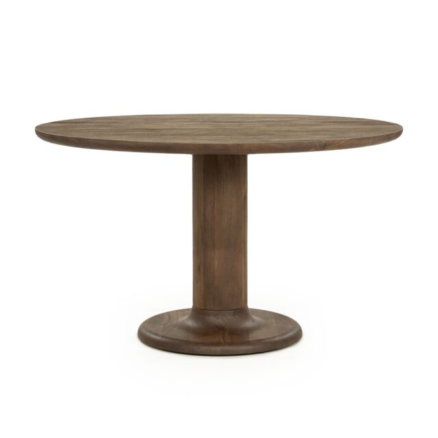 Eleonora eettafel Coco 130 cm rond mangohout lichtbruin
