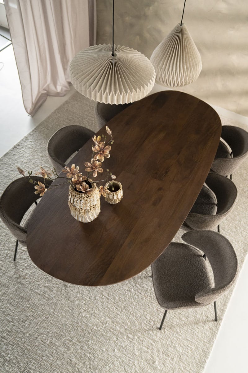 Eleonora eettafel Coco 240x110x77 cm mangohout lichtbruin Eleonora eettafel Coco 240x110x77 cm mangohout lichtbruin