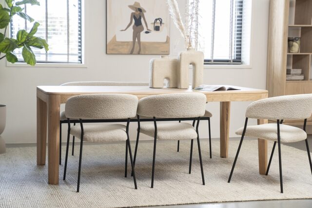 Eleonora eettafel Harvey naturel eiken