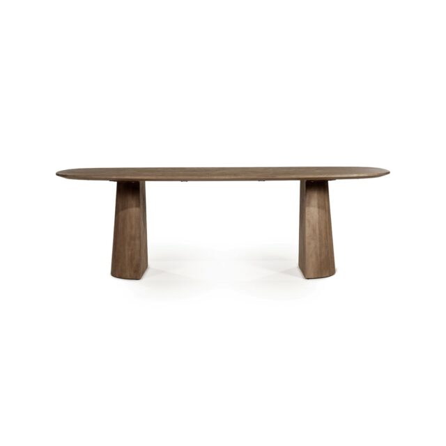 Eleonora eettafel Lune 240x105x77 cm mangohout lichtbruin