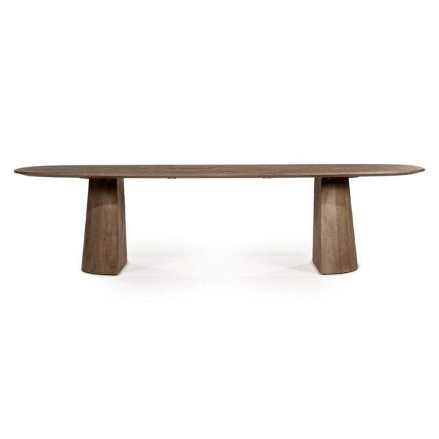 Eleonora eettafel Lune 300x105x77 cm mangohout lichtbruin