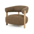 Eleonora fauteuil Lola met arm bruin