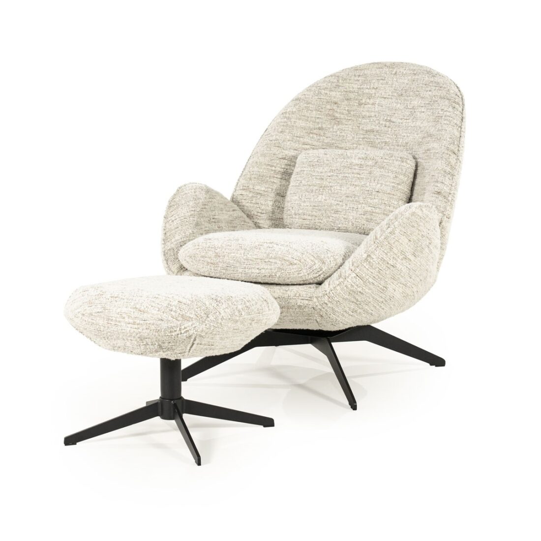 Eleonora fauteuil Ryan met arm beige Eleonora fauteuil Ryan met arm beige