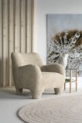 Eleonora fauteuil Shaun met arm taupe