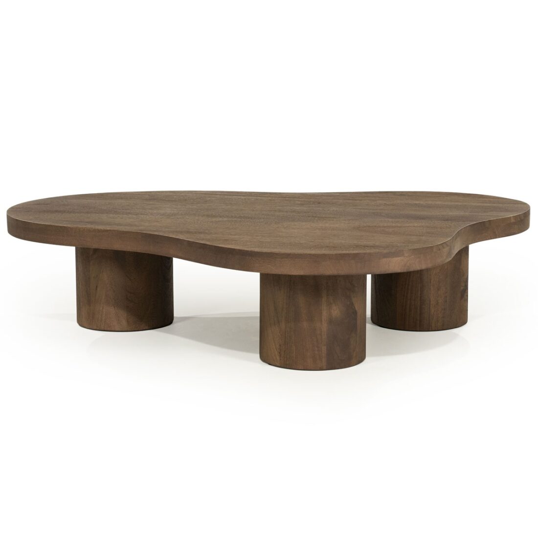 Eleonora salontafel Charlie 130x100x30 cm mangohout lichtbruin Eleonora salontafel Charlie 130x100x30 cm mangohout lichtbruin