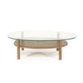 Eleonora salontafel Cleo 101,5x73x31,5 cm lichtbruin eiken