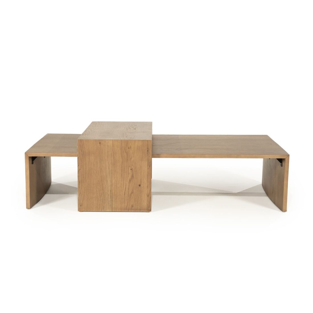 Eleonora salontafel Flo set van 2 eiken lichtbruin