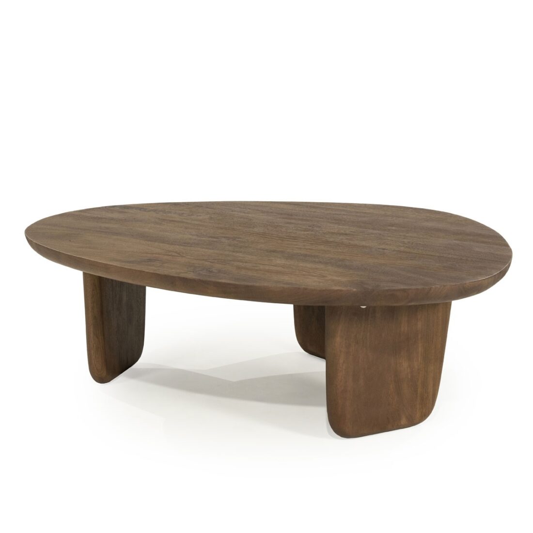 Eleonora salontafel Maud 100x85x31,5 cm mangohout lichtbruin Eleonora salontafel Maud 100x85x31,5 cm mangohout lichtbruin