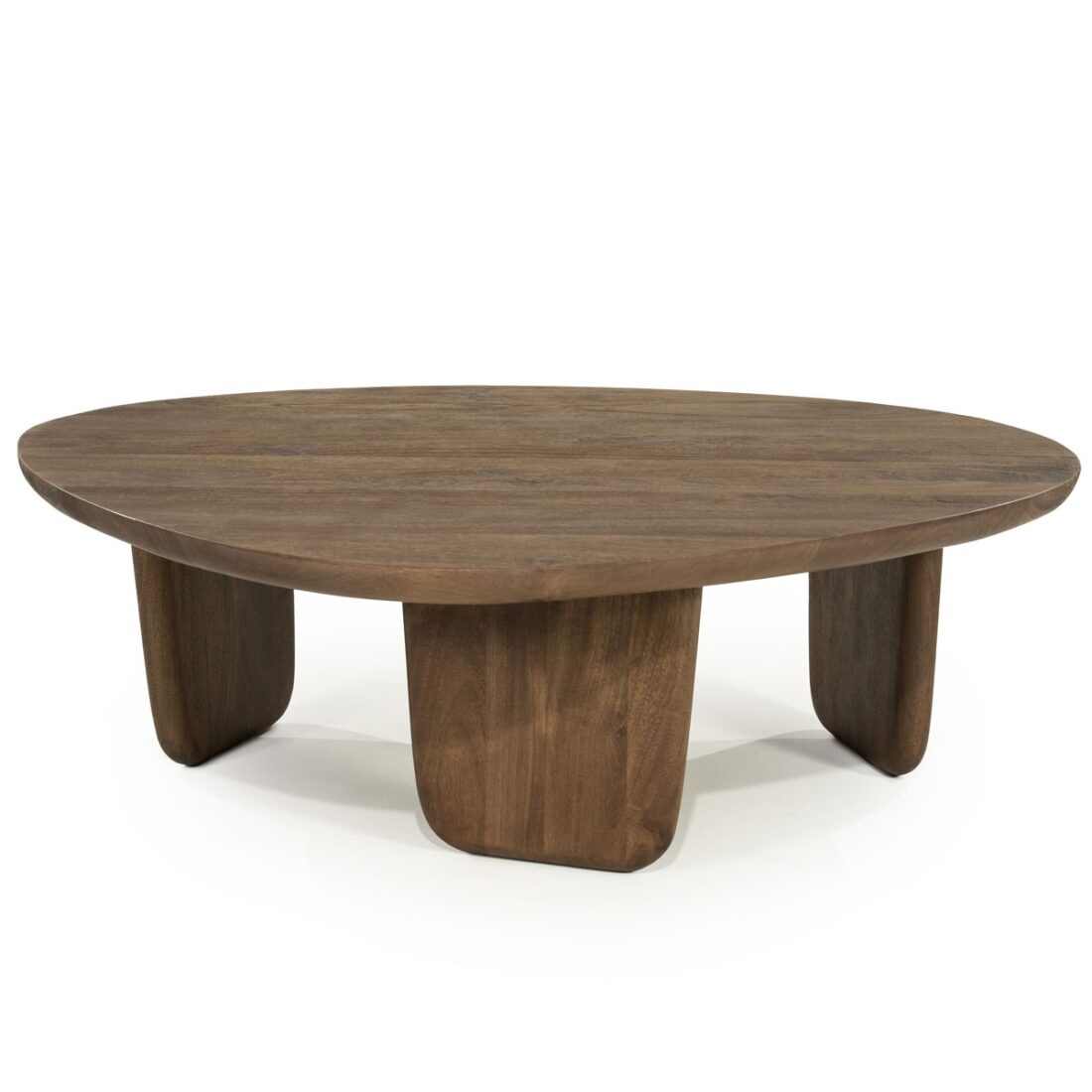 Eleonora salontafel Maud 100x85x31,5 cm mangohout lichtbruin Eleonora salontafel Maud 100x85x31,5 cm mangohout lichtbruin